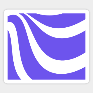 Abstract pattern - blue and white. Sticker